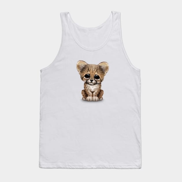 Cute Cheetah Cub Tank Top by jeffbartels